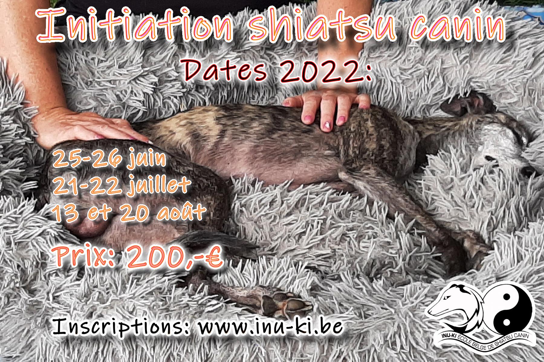 Initiation shiatsu canin 2022