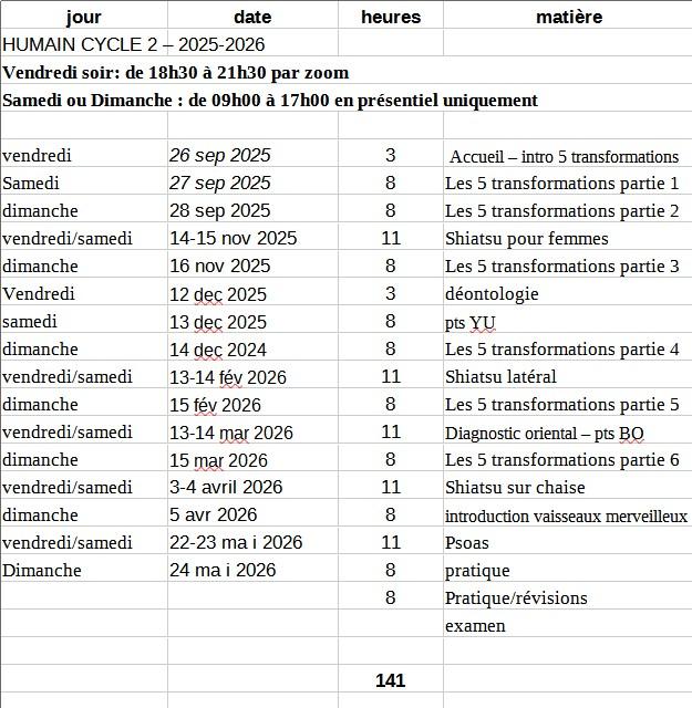 Agenda h2 2025 2026